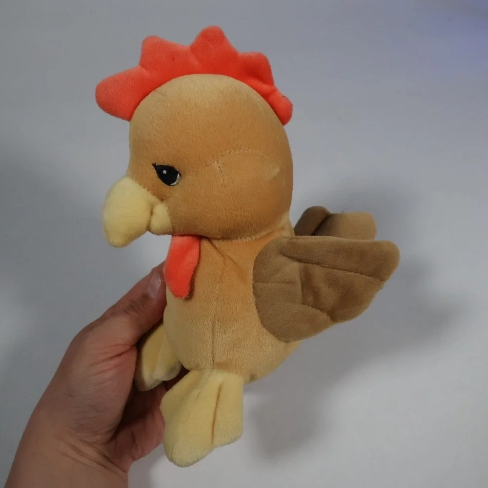 Vtg Precious Moments Tender Tails Chicken Rooster Plush 1998 Enesco Tan Beanbag‎